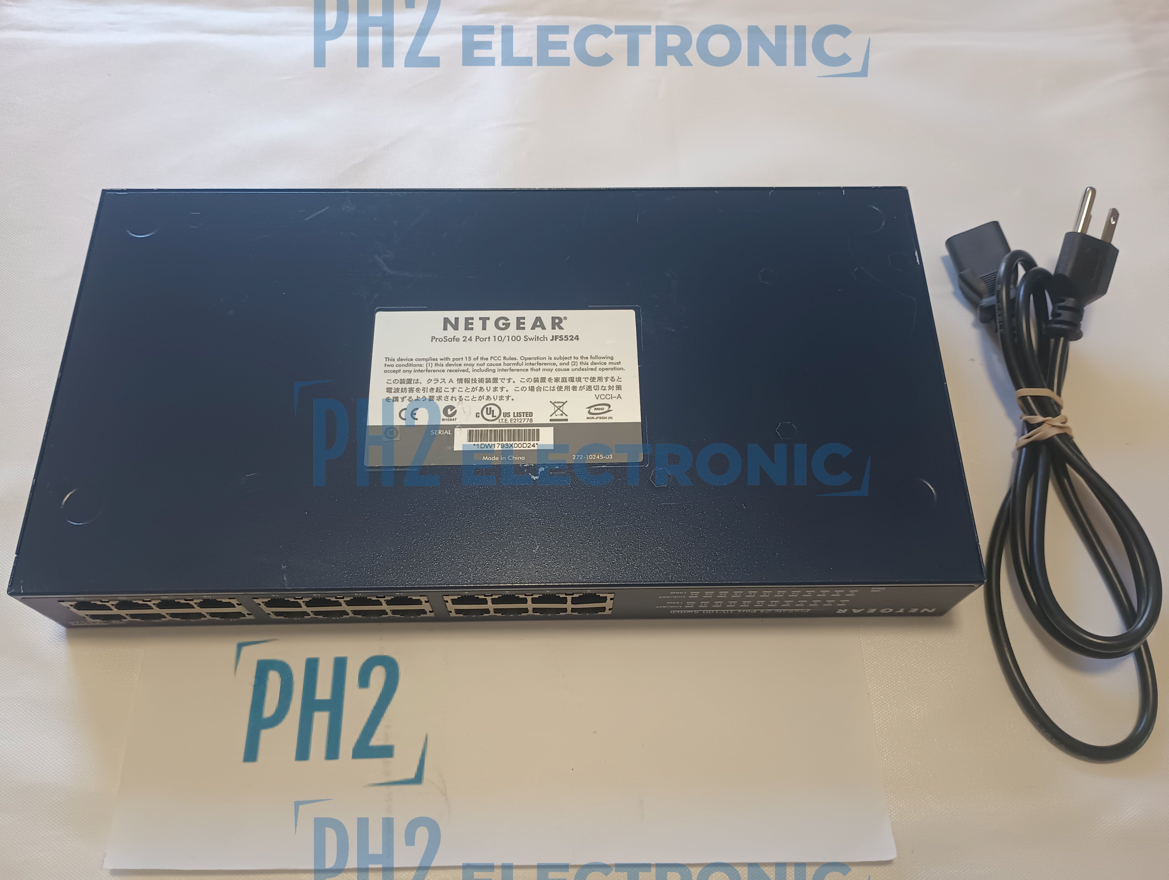 NetGear JFS524 ProSafe 24-Port Fast Ethernet 10/100 Unmanaged Switch