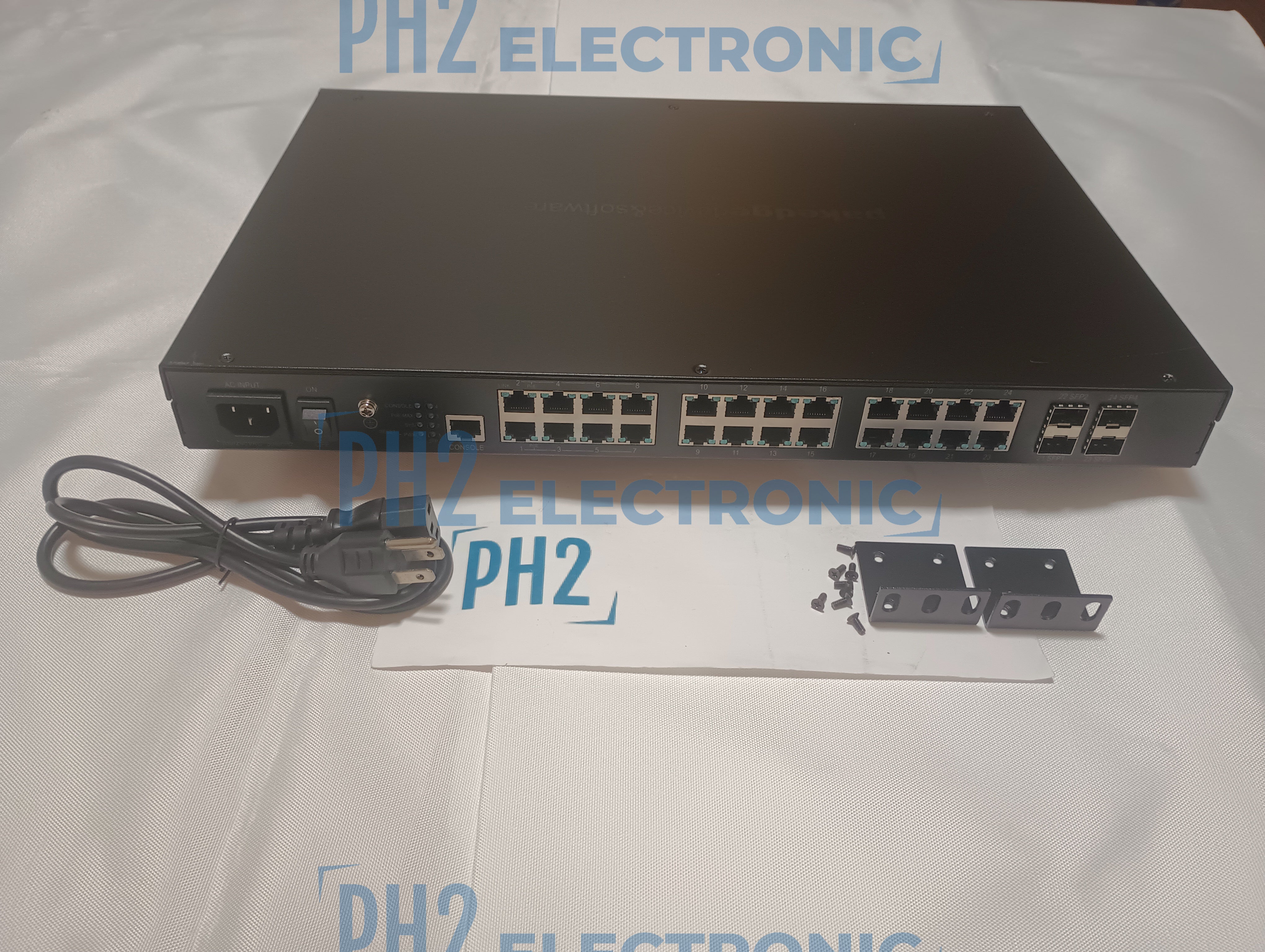 Pakedge SX-24P8 24-Port 4x SFP Gigabit Switch w/ 8x PoE 4x PoE+ Ports