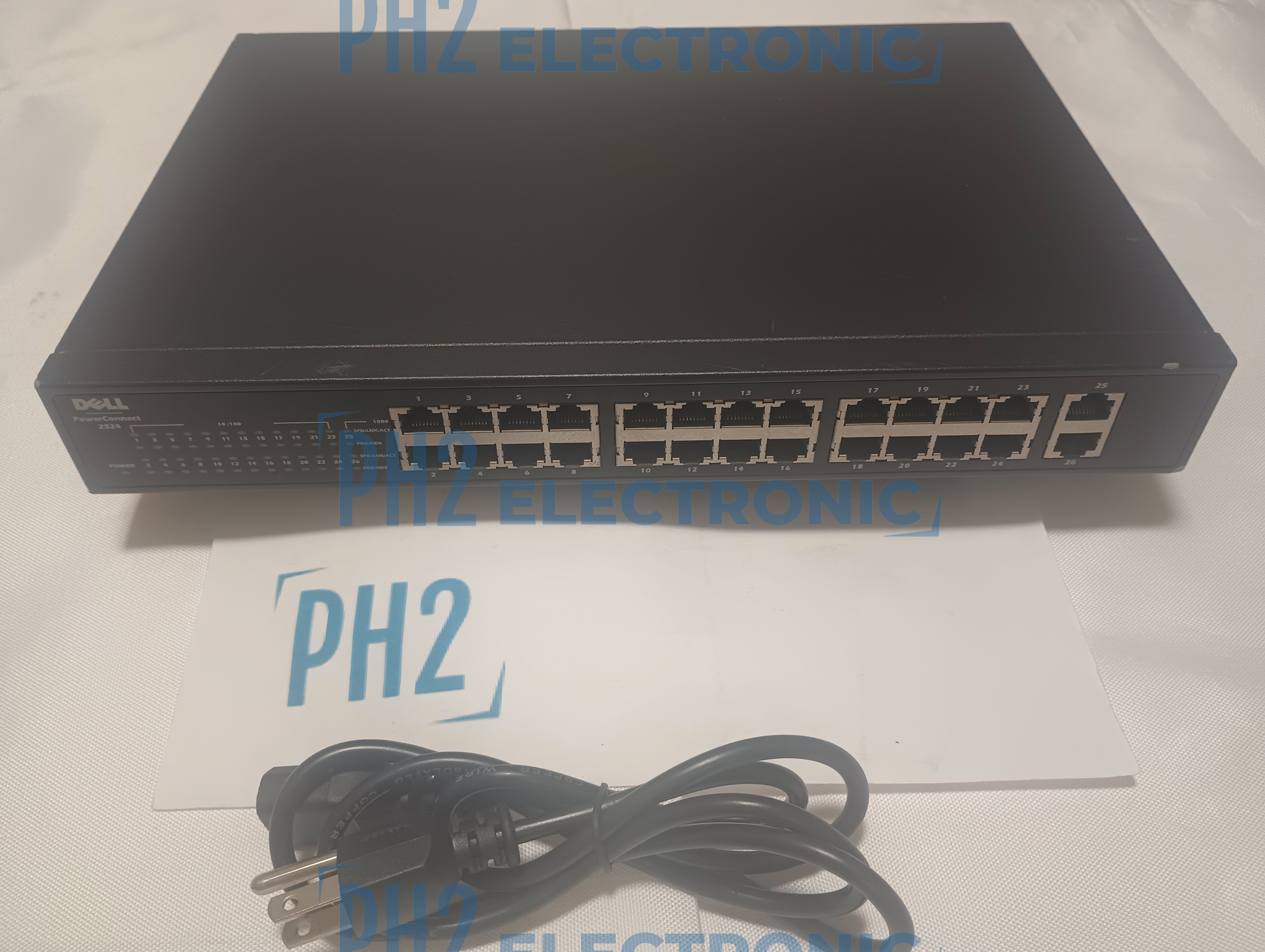 DELL	0P4194	N4639		PowerConnect 2324 Fast Ethernet 24-PORT 10/100 + 2-PORT 10/100/1000