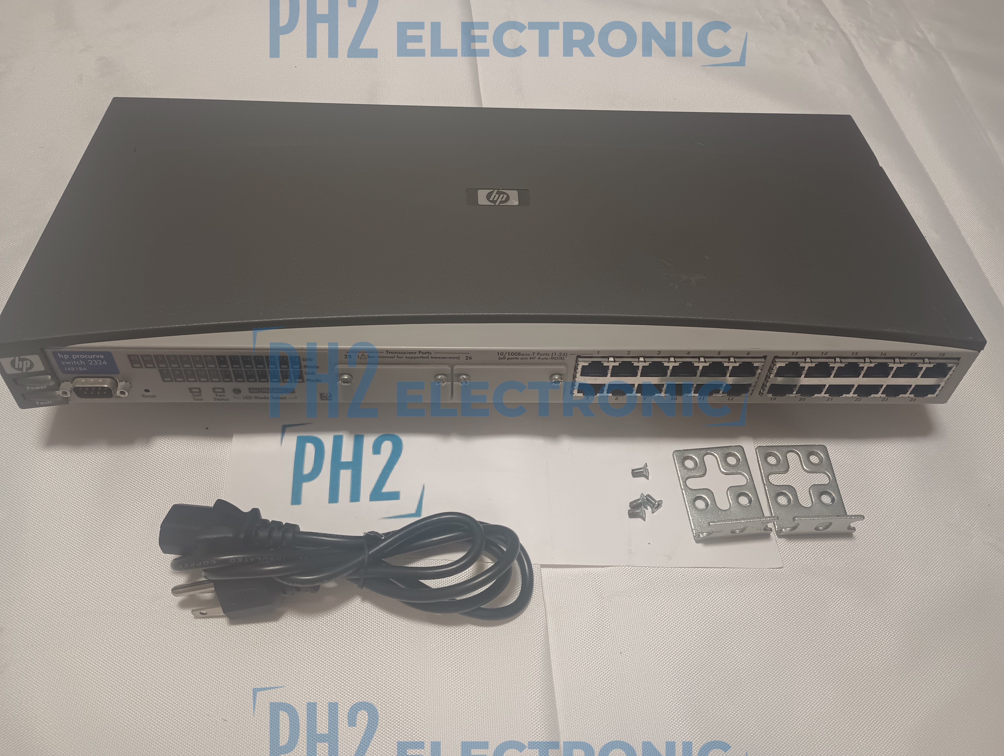 HPE J4818A ProCurve Switch Network 2324 24-port 10/100Base-Tx w/ Ears Rackmount