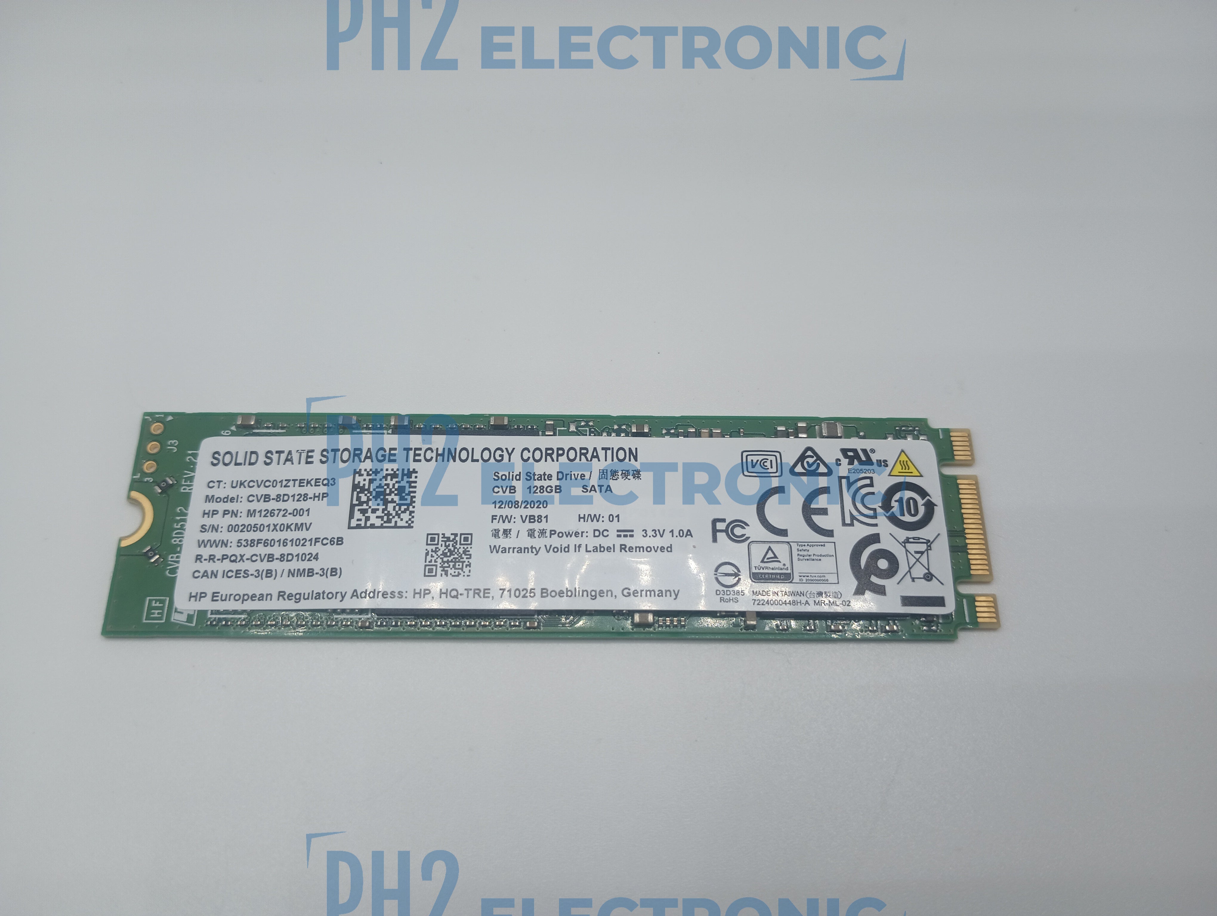 HPE CVB-8D128-HP M12672-001 KIOXIA 128GB SATA SSD Solid State Drive M.2 2280