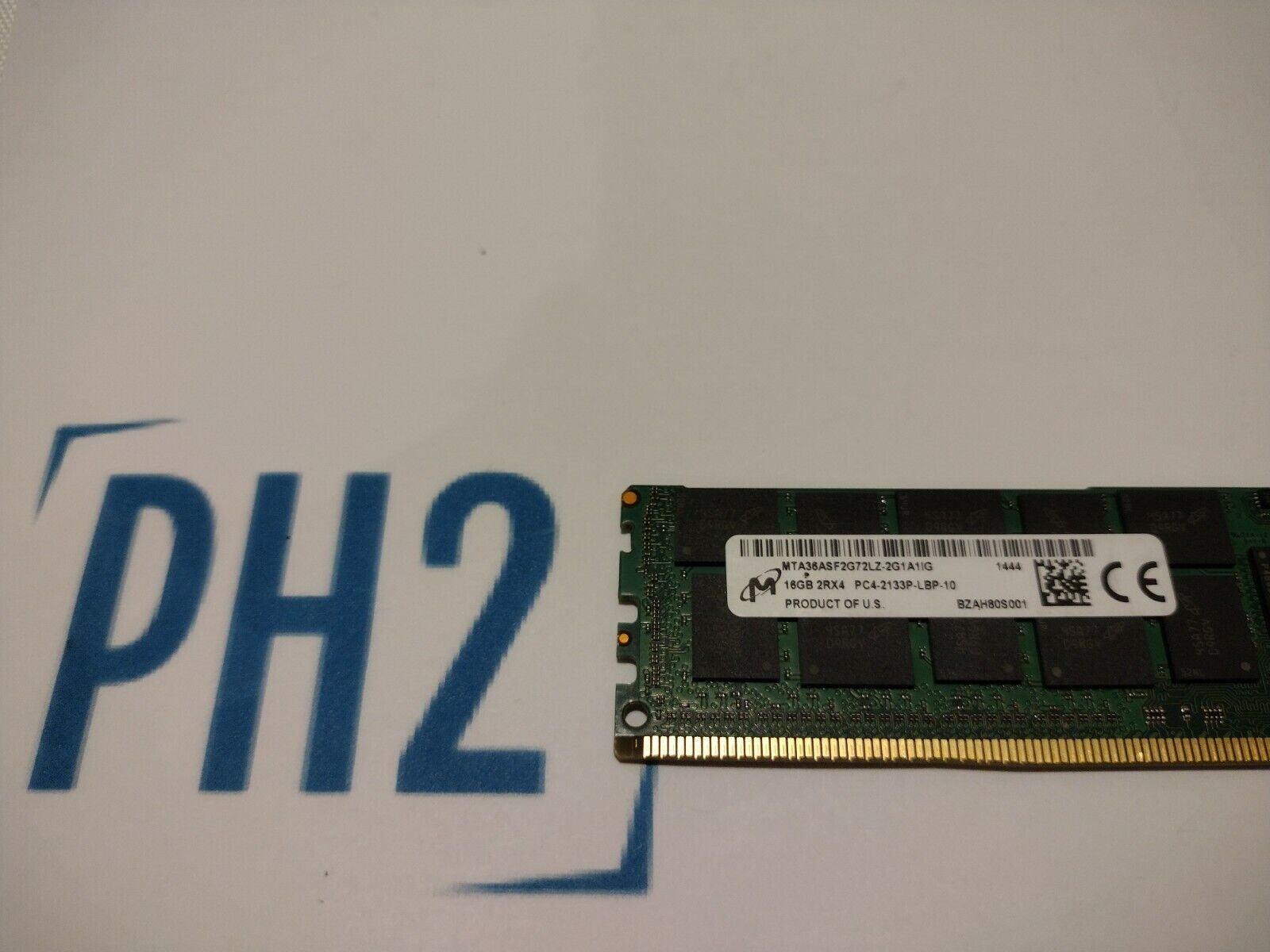 Micron MTA36ASF2G72LZ-2G1A1IG 16GB 2RX4 PC4-2133P DDR4 17000 Server Memory RAM