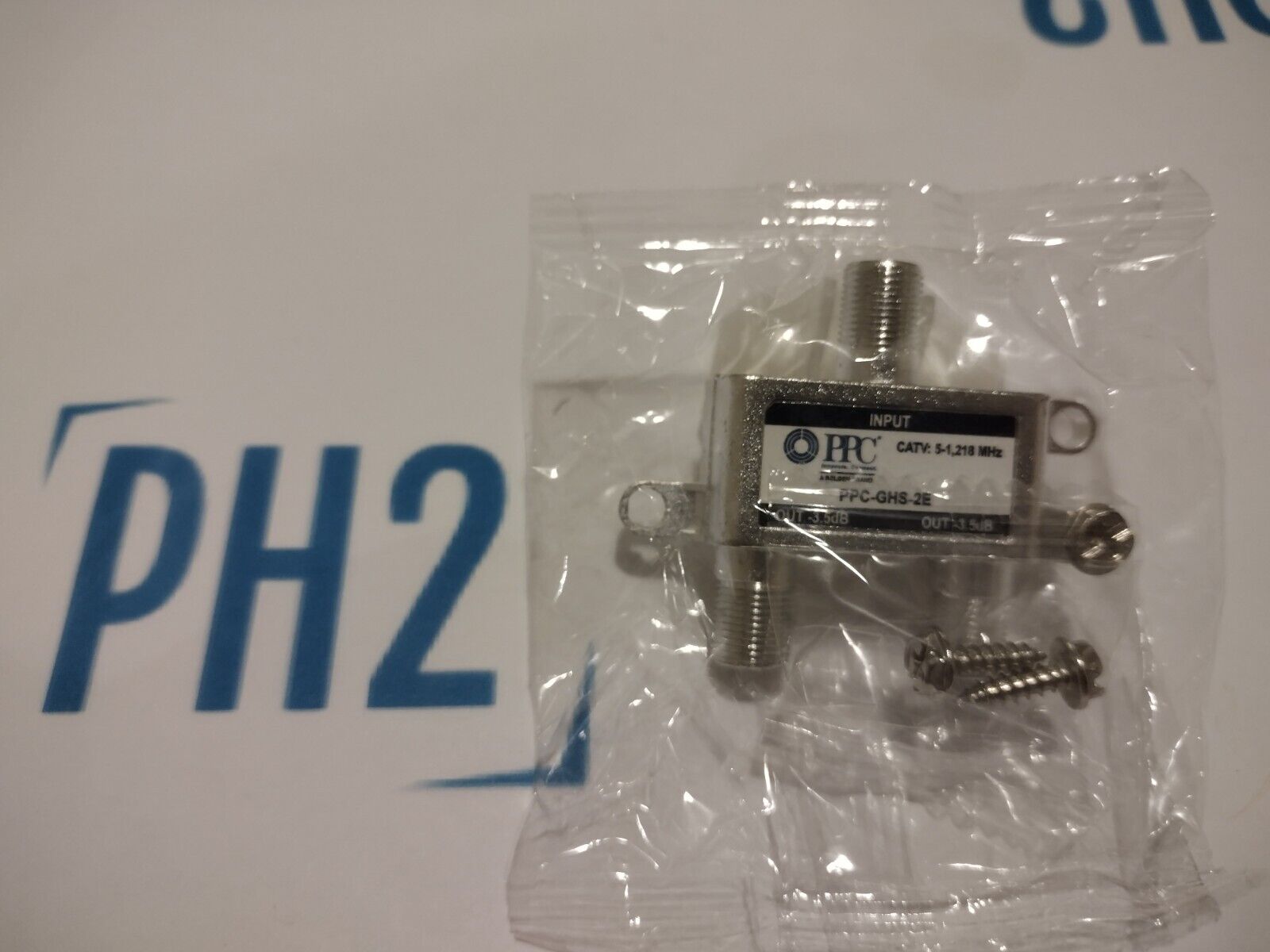 PPC PPC-GHS-2E 2-Way Digital 1Ghz High Performance Coax Cable Splitter