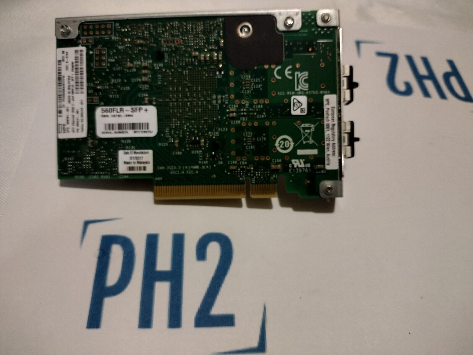 HPE 665243-B21 669281-001 560FLR-SFP+ 10Gb/s 2-Port(s) Ethernet Adapter Card