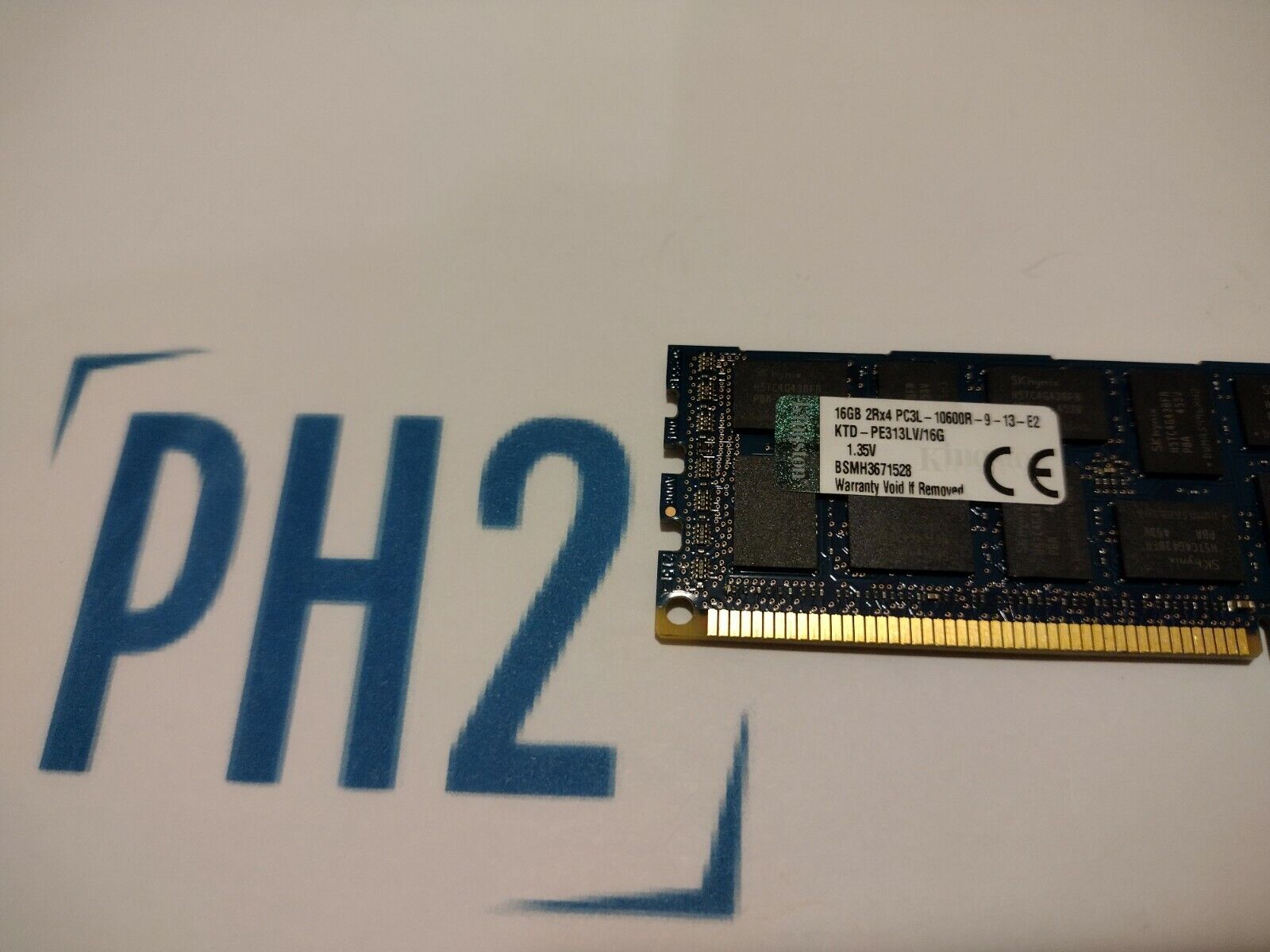 KINGSTON KTD-PE313LV/16G 16GB 2RX4 PC3L-10600R DDR3 1.35V MEMORY MODULE