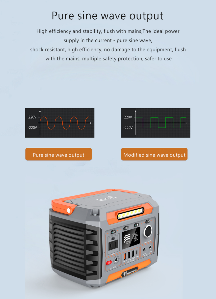 PA3B 300W 78000mAh /3.7V / 288Wh  Portable Solar Power Station 110V 220V Energy Power Generator Portable Emergency Power Supply